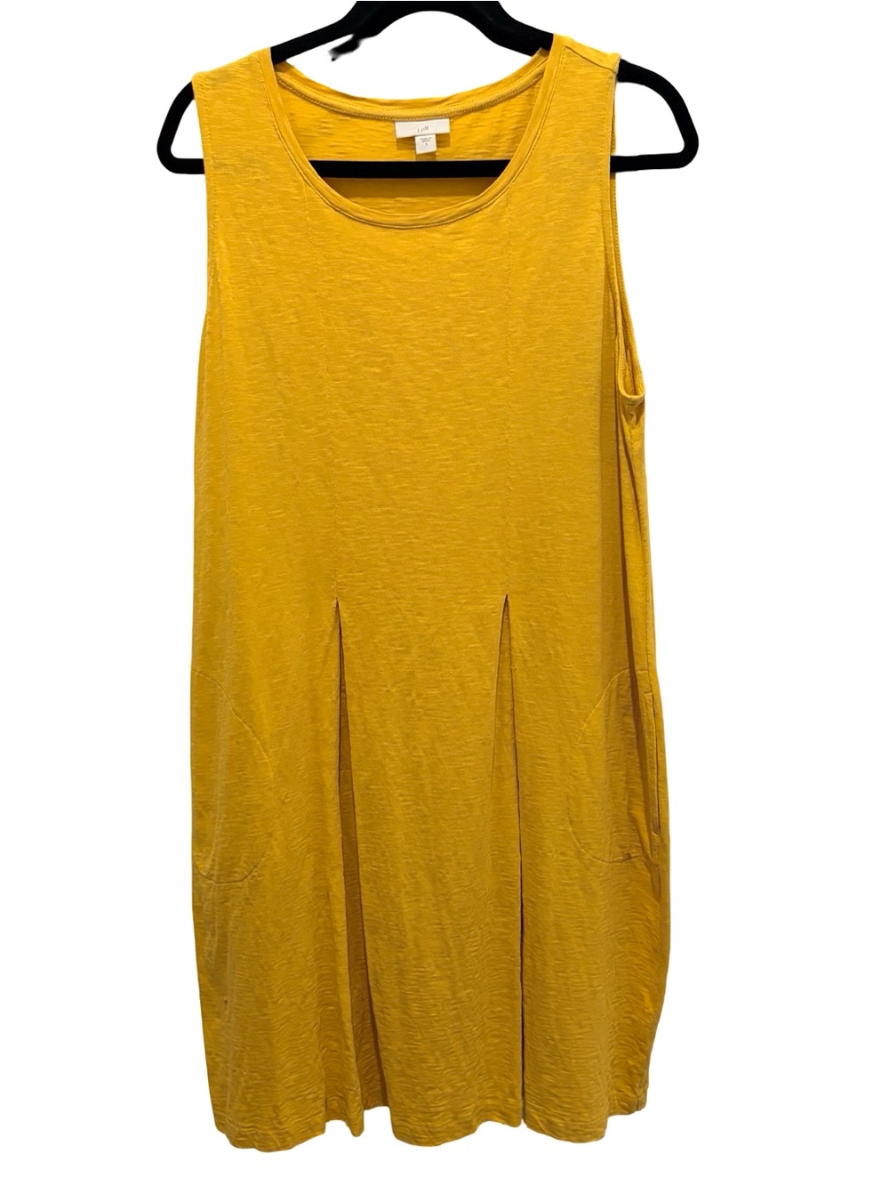 J. Jill Sleeveless Mustard Yellow Knee Length Dress Size L